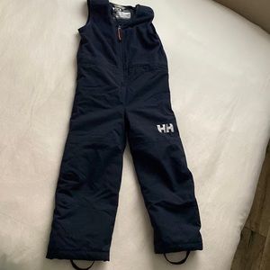 EUC HELLY HANSON KIDS' VERTICAL INSULATED SNOW BIB PANTS